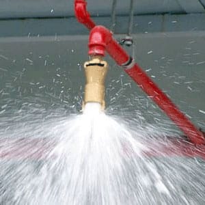 Rociador de agua para extinción de incendios
