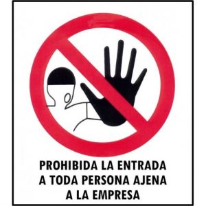 prohibido entrada no-entrada